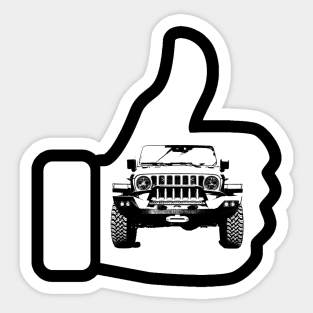 Like a 4x4 truck white design Sticker